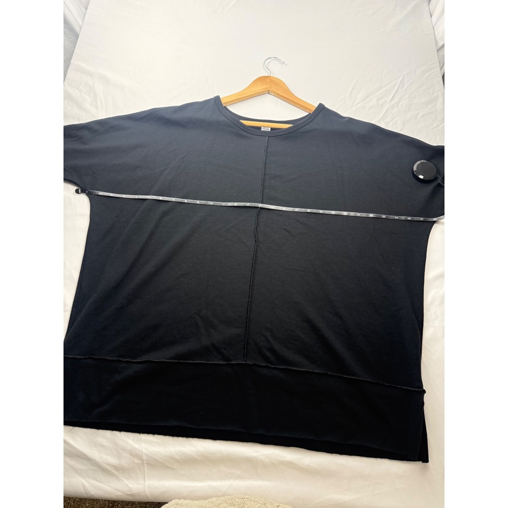 Spanx AirEssentials‎ Long Sleeve Crew Neck Top Black Oversized L - Picture 3 of 9